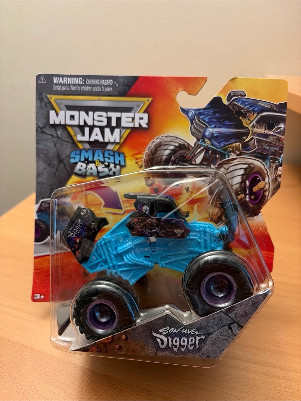 Monster Jam Son-uva Digger Toy Truck - Bright Blue